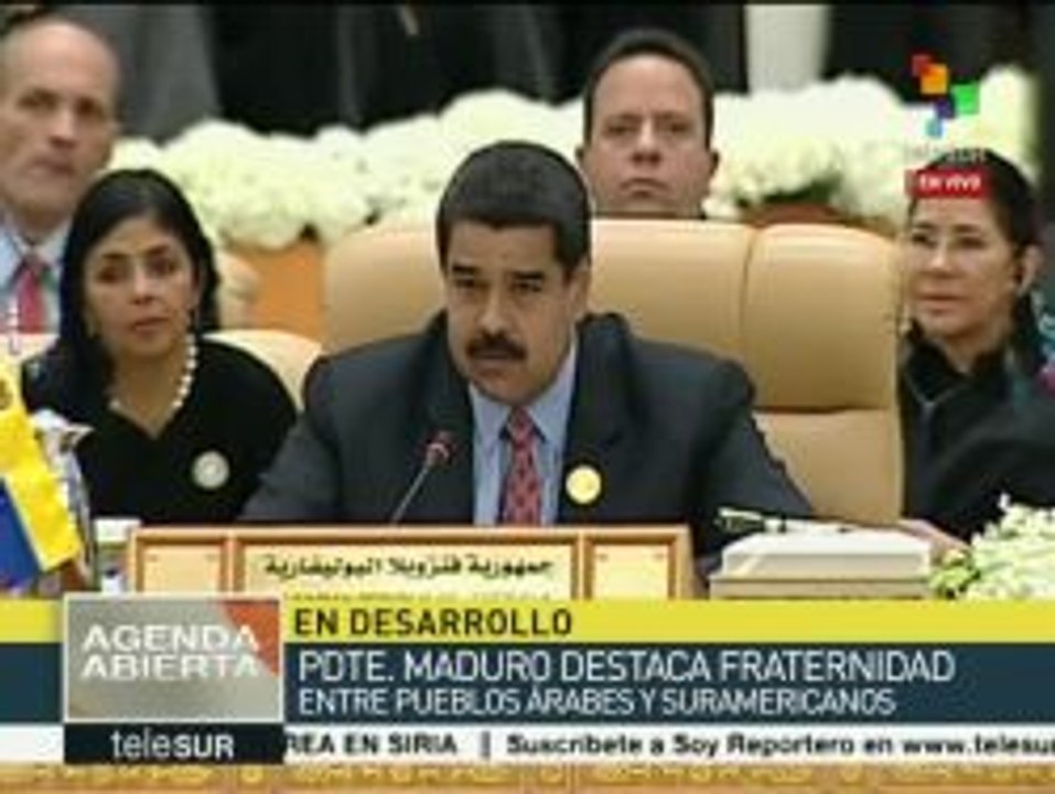 Maduro pide crear Banco del Sur para desarrollo de AL y países árabes