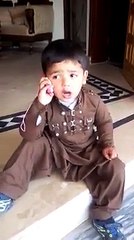 He is Talking to his GF & threatening her if she not come to meet