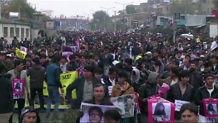 Protesto pelo fim da violência contra os hazaras