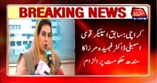 Home Minister Sindh given task to murder Zulfiqar Mirza, family: Fehmida Mirza