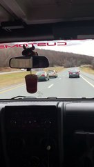 Reckless driver crashes after attempting to wreck multiple cars.