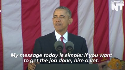 Obama's Veterans Day Message: Hire a Vet