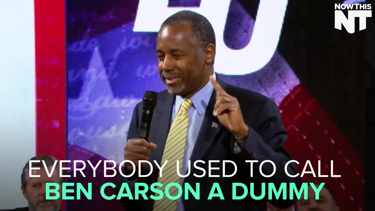 Ben Carson Was Called "Dummy" In School