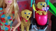 Disney Frozen Annas Kids Toby Puppy Dog Babysitting Barbie Playset Toy P2 Barbie Videos P