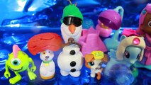 Play Doh Bubble Guppies Mermaid Molly Hair Salon Gil Bubble Puppy Olaf MLP LPS Toy Funny V