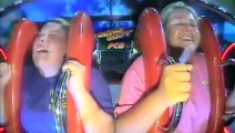 Lady Freaks On Sling Shot  Pissed Off Rider