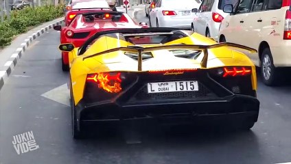 Lamborghini Catches Fire  Flaming Aventador