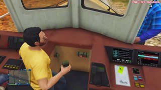 GTA 5 Stopping the Train! (How to Stop the Train, Train Glitch, Online Funny Moments & Fai