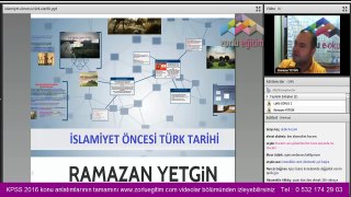 Kpss Tarih Konu Anlatımı videoları yeni 2016 Ramazan Yetgin