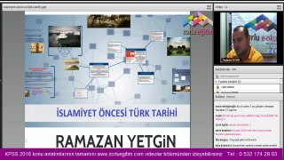 Kpss Tarih Konu Anlatımı videoları yeni 2016 Ramazan Yetgin 2