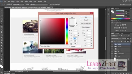 PSD to HTML5 Tutorial in Urdu Part-04 of 07