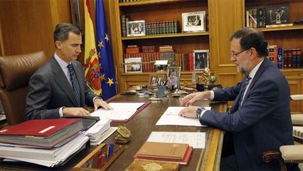 El rey analiza con Rajoy la situación en Cataluña tras la aprobación de la resolución independentista