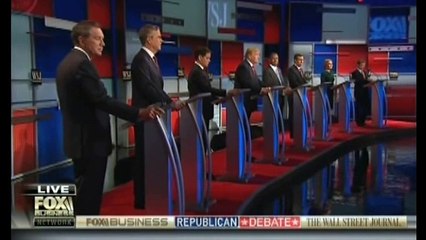 All out verbal arg on immigration at Republican Debate