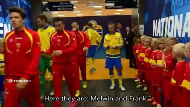 Zlatan Ibrahimovic and his favourite kids at Sweden ballon DOr award 2015
