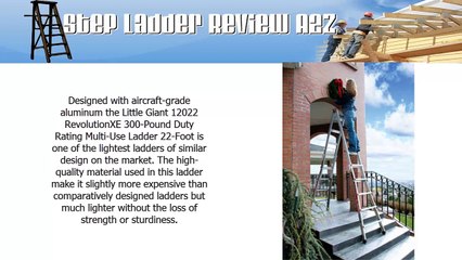 Little Giant 12022 RevolutionXE 300-Pound Duty Rating Multi-Use Ladder 22-Foot Review|Safe|Discount