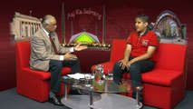 Jawaid Qazi  with 13 year old Adil Mohammed Standing up for his Area in Aaj Ka Sabrang on Sheffield Live TV