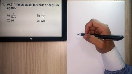 TEOG 2014 MATEMATİK 1. SORU