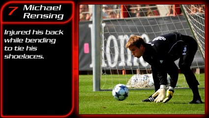 Top 10 injuries of football players