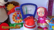 Мультик Маша и медведь Весы для кухни, взвешиваем продукты мультик игрушки для детей