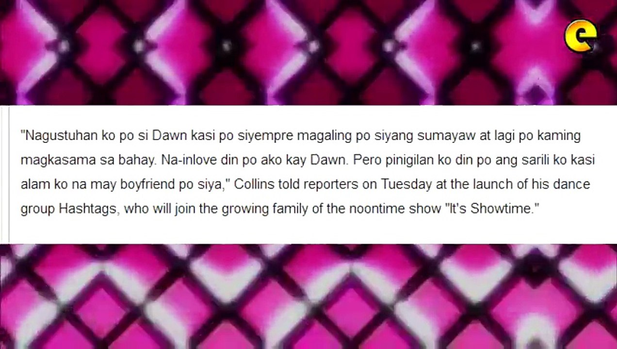 Zeus Collins Admits He Fell In Love With Dawn Chang