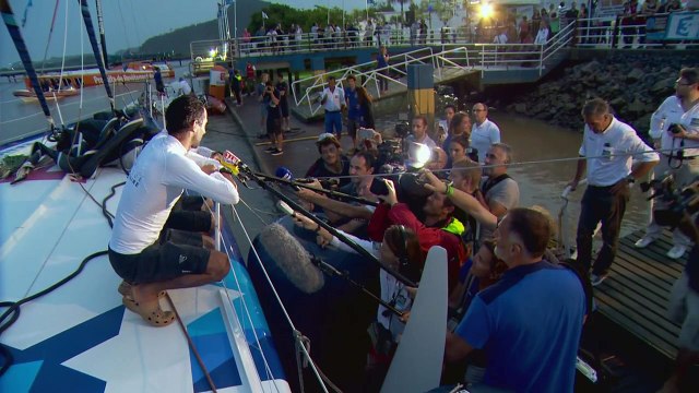 Arrivée de Banque Populaire VIII (Imoca) -Transat Jacques Vabre 2015 -