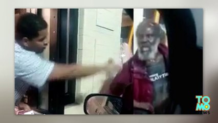 McDonald's worker baits homeless man with burger, hurls water at his face