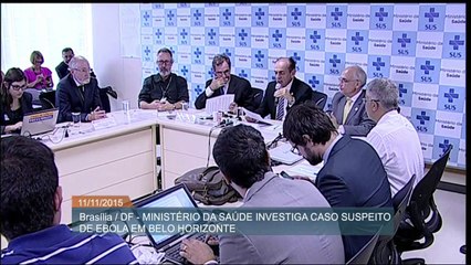 Ministério da Saúde monitora caso suspeito de ebola