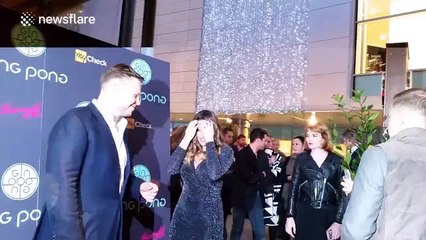 Kelly Brook attends Ping Pong restaurant launch and Christmas party