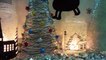 Handmade Tabletop Christmas Trees with String and Glitter - DIY Christmas Decorations