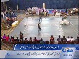 Kinnaird college defeats Lahore college in Badminton