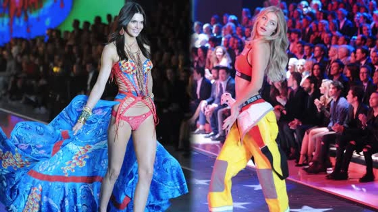 Gigi Hadid, Kendall et Caitlyn Jenner au défilé de Victoria's Secret