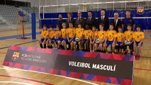 El president Bartomeu visita la secció de voleibol masculí