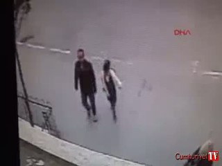 Kızını okula götüren babanın öldüğü kaza anı kamerada