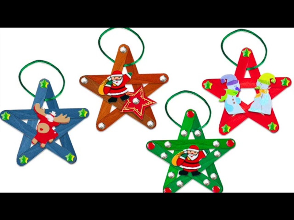 Etoiles de Noël en bâtons esquimaux