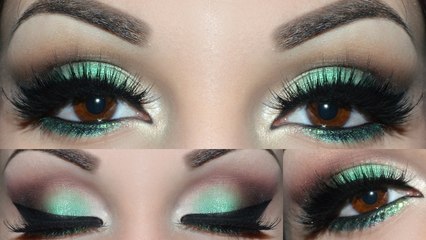 Easy Emerald Eyes & Dark Lips Tutorial