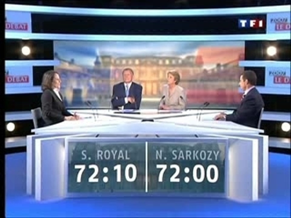 Segolène débat oreillete Triche Sarko