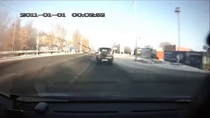 Construction Pipe Takes Out Passing Car-Amizng-Videos Clips- Funny Videos Collection