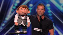 Paul Zerdin: Funny Ventriloquist and Puppet Share the Language of Love - Americas Got Tal