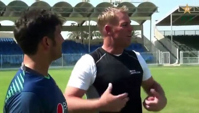 Shane Warne Meets With Yasir Shah Exclusive Video