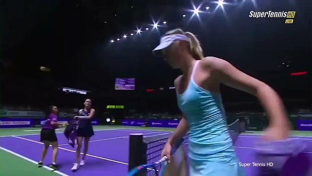 Maria Sharapova vs Agnieszka Radwanska Highlights Singapore 2015