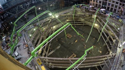 San Francisco’s biggest ever Concrete Foundation poured in 18hrs!