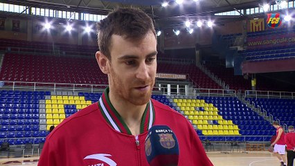 Víctor Claver: "El Barça es el rival más duro"