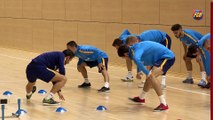 FCB Futsal: Marc Carmona i Cristian valoren la prèvia FCB Lassa-Magna Navarra [CAT]