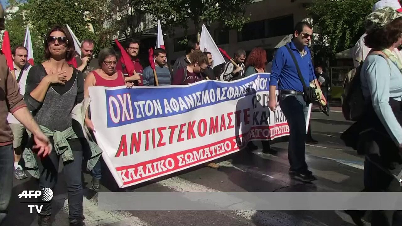 Grèce: première grève générale pour le gouvernement Tsipras