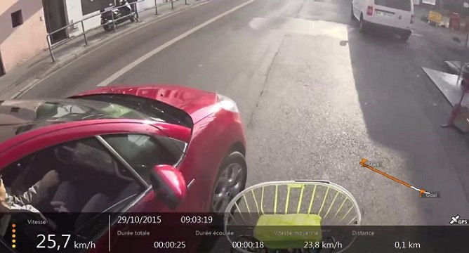 Road Rage à Lyon entre un cycliste et un automobiliste