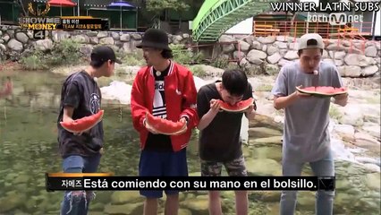 [SUB ESPAÑOL] SMTM 4 - Reunión del Equipo Zipal  (Juego de la sandía) Parte 2