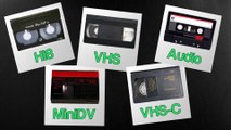 Numérisation de cassettes Hi8, MiniDV, VHS, VHS-C, audio - Pas cher et bonne qualité - Belgique