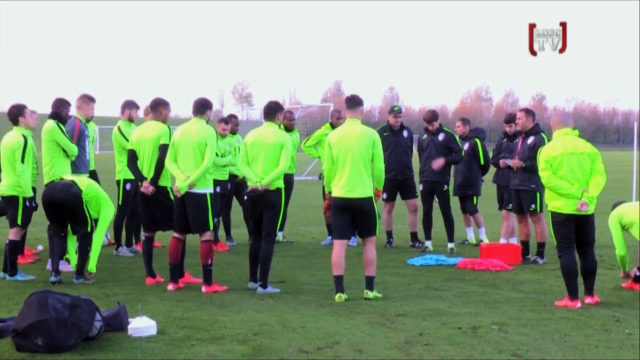 Collot et le staff ont assuré l'entraînement