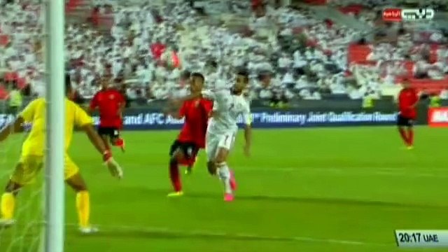 أهداف مباراة الإمارات وتيمور الشرقية بالتصفيات الآسيوية المشتركة