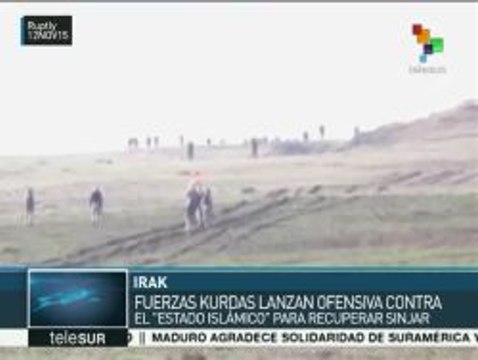 Kurdos y yazidíes emprenden ofensiva contra el Daesh en el Sinyar